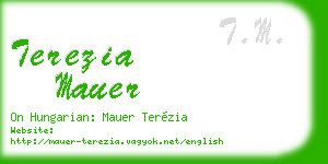 terezia mauer business card