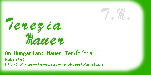 terezia mauer business card